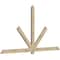 Ekena Millwork Kennewick Rough Sawn Timber Gable Bracket, Douglas Fir, 96"W x 52"H x 2"D x 4"F, 13/12 Pitch GBW096X52X0204KEN00RDF - alternate 5